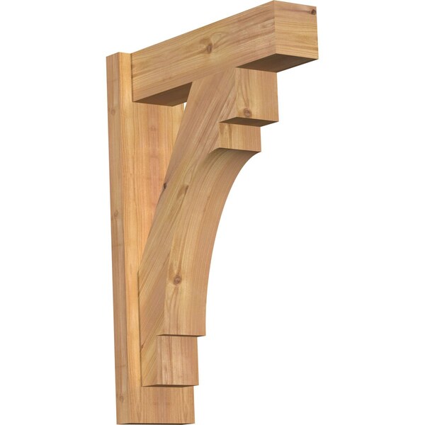 Ekena Millwork Merced Block Smooth Outlooker, Western Red Cedar, 5 1/2"W x 18"D x 26"H OUT06X18X26MRC05SWR - main